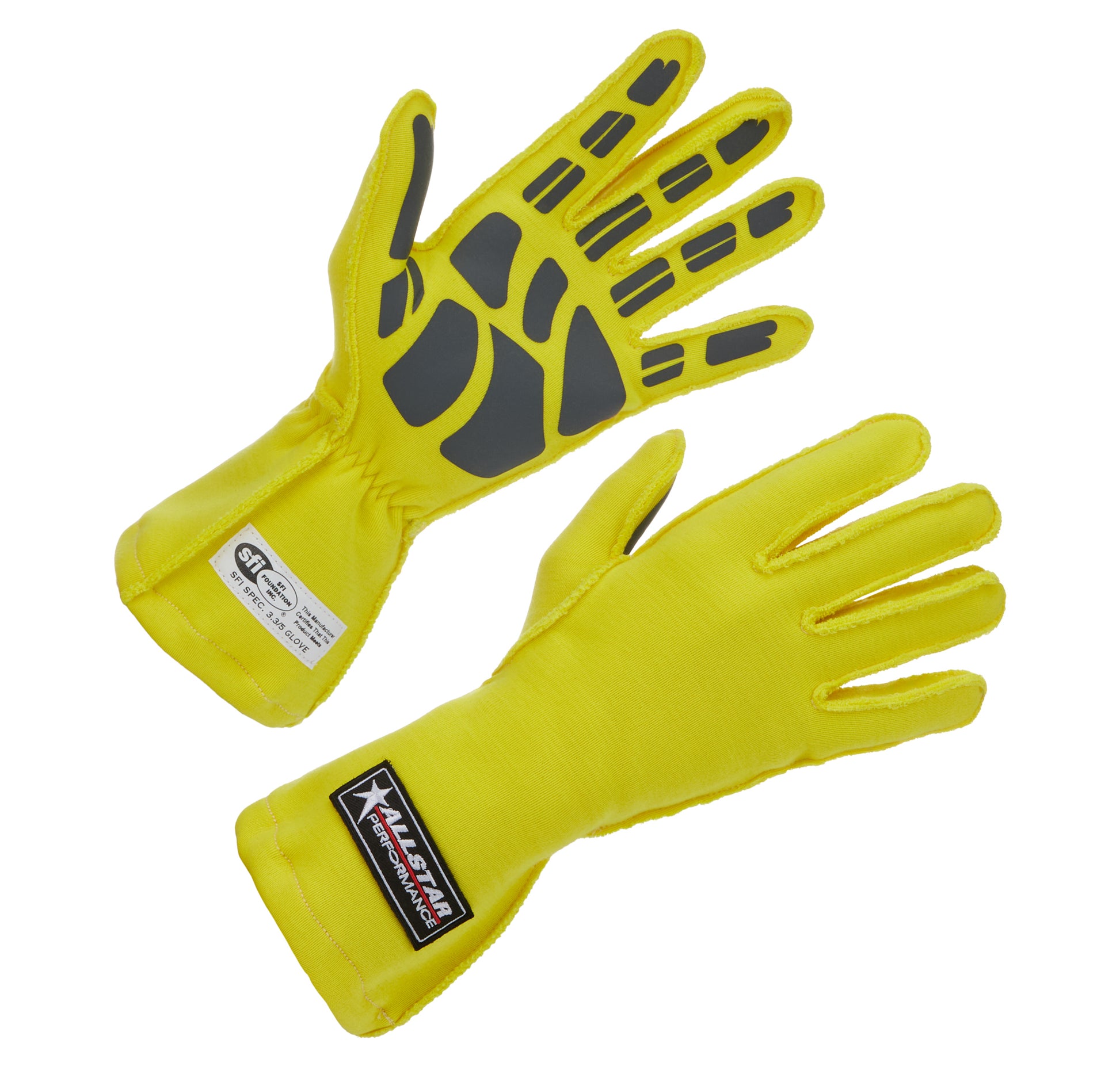 Driving Gloves SFI 3.3/5 Outseam D/L MD Yellow ALL916092 - 616 Auto Parts