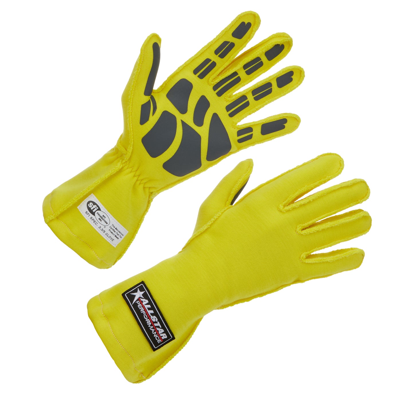 Driving Gloves SFI 3.3/5 Outseam D/L LG Yellow ALL916094 - 616 Auto Parts