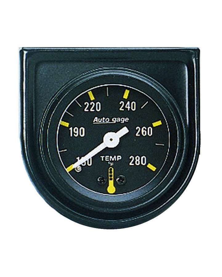 GAUGE CONSOLE, WATER TEMP, 1.5", 280?F, MECH, BLK DIAL, BLK BEZEL, AUTOGAGE - 616 Auto Parts