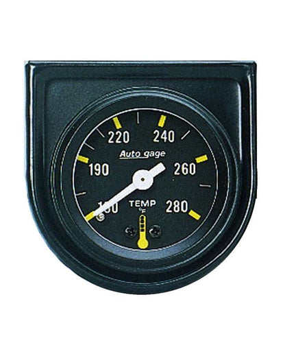 GAUGE CONSOLE, WATER TEMP, 1.5", 280?F, MECH, BLK DIAL, BLK BEZEL, AUTOGAGE - 616 Auto Parts