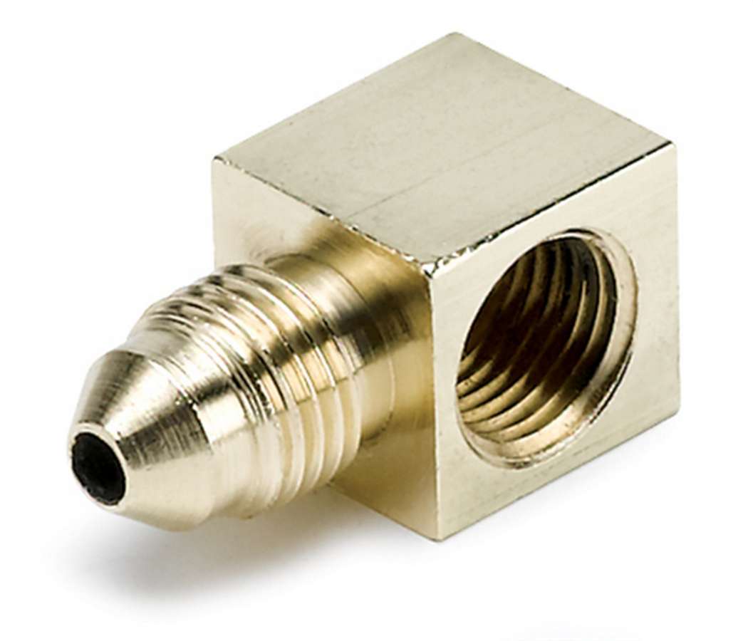 FITTING, ADAPTER, 90?, 1/8" NPTF FEMALE TO -3AN MALE, BRASS - 616 Auto Parts