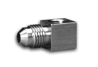 FITTING, ADAPTER, 90?, 1/8" NPTF FEMALE TO -4AN MALE, BRASS - 616 Auto Parts