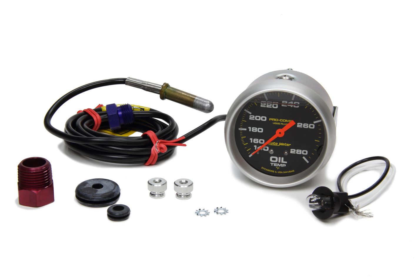Traditional incandescent lighting illuminates around the perimeter of the dial - 616 Auto Parts