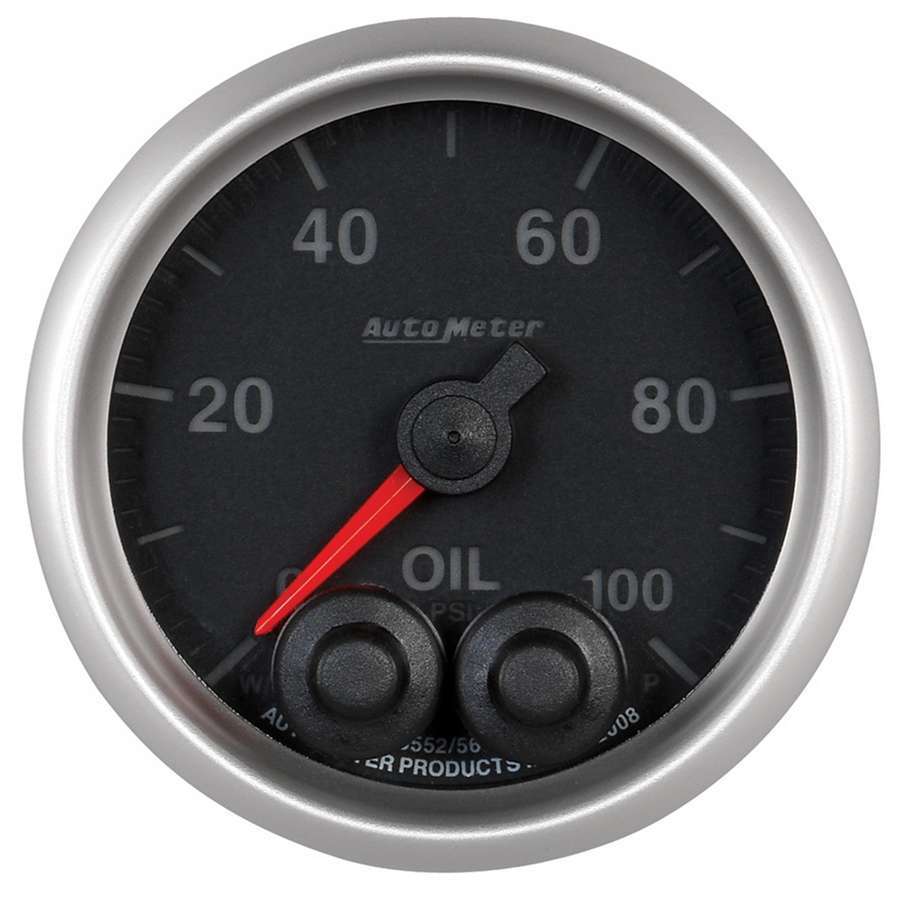 GAUGE, OIL PRESS, 2 1/16", 100PSI, STEPPER MOTOR W/PEAK & WARN, ELITE - 616 Auto Parts