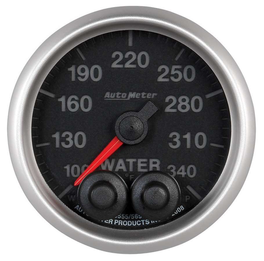 GAUGE, WATER TEMP, 2 1/16", 340?F, STEPPER MOTOR W/PEAK & WARN, ELITE - 616 Auto Parts