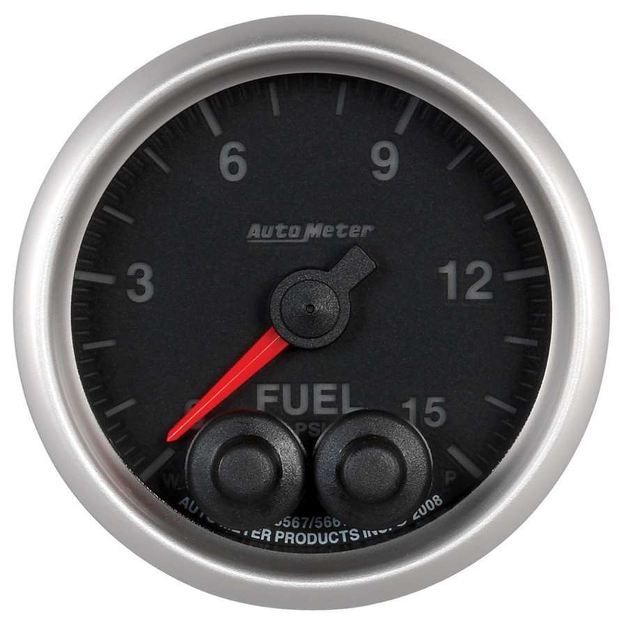 GAUGE, FUEL PRESS, 2 1/16", 15PSI, STEPPER MOTOR W/PEAK & WARN, ELITE - 616 Auto Parts