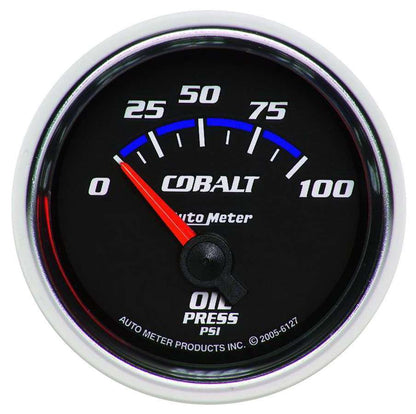 GAUGE, OIL PRESSURE, 2 1/16", 100PSI, ELECTRIC, COBALT - 616 Auto Parts