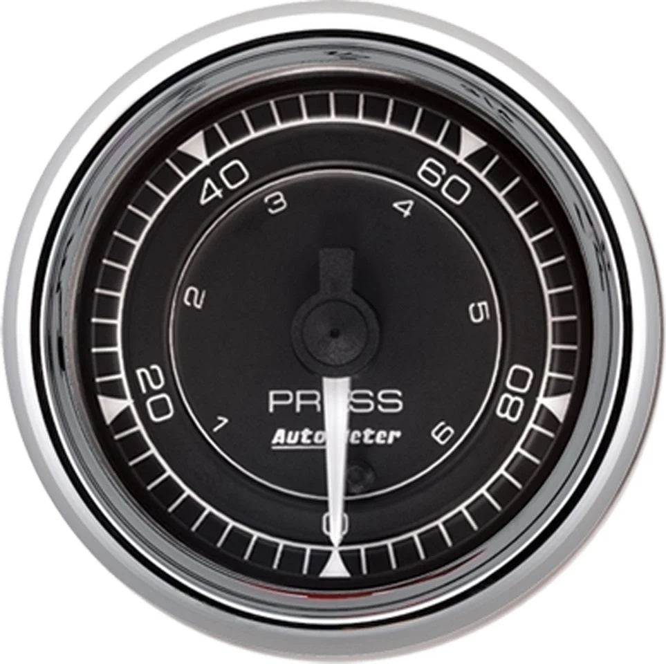 2/16 Chrono Chrome Gauge Pressure 100PSI - 616 Auto Parts
