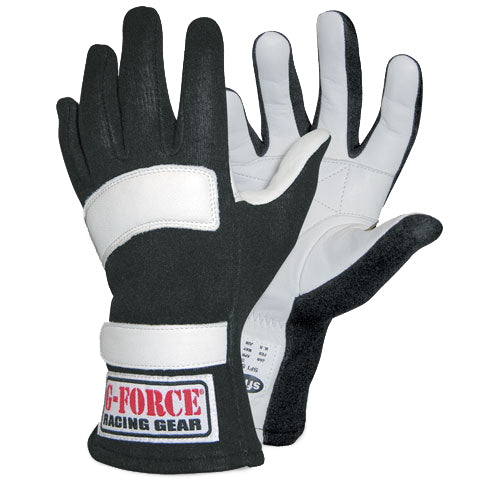 GF5 Racing Gloves XX- Large Black 4101XXLBK - 616 Auto Parts