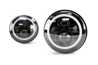 07-18 Jeep JK Projector Headlights; Halo - 616 Auto Parts
