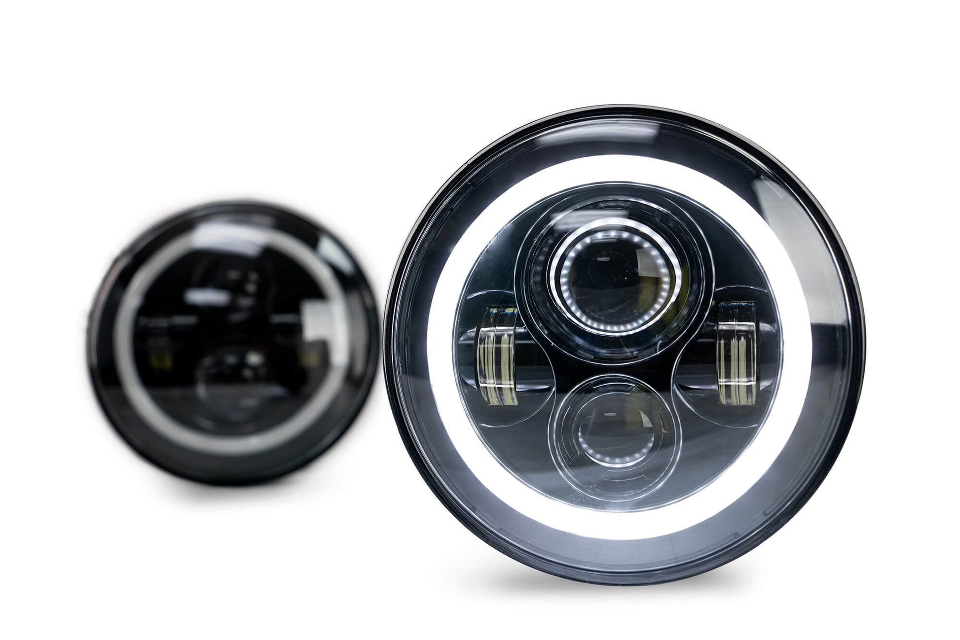 07-18 Jeep JK Projector Headlights; Halo - 616 Auto Parts