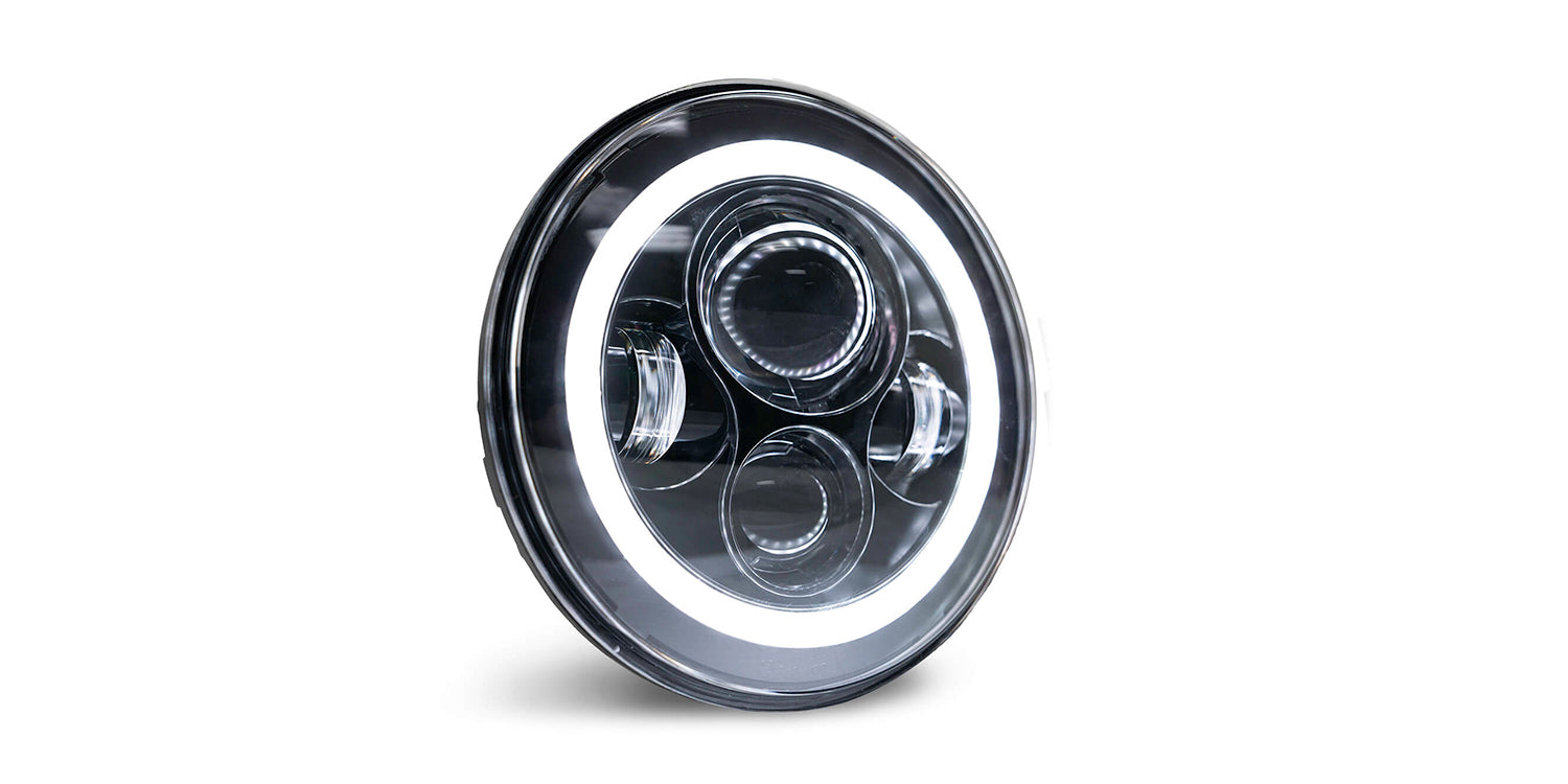 07-18 Jeep JK Projector Headlights; Halo - 616 Auto Parts