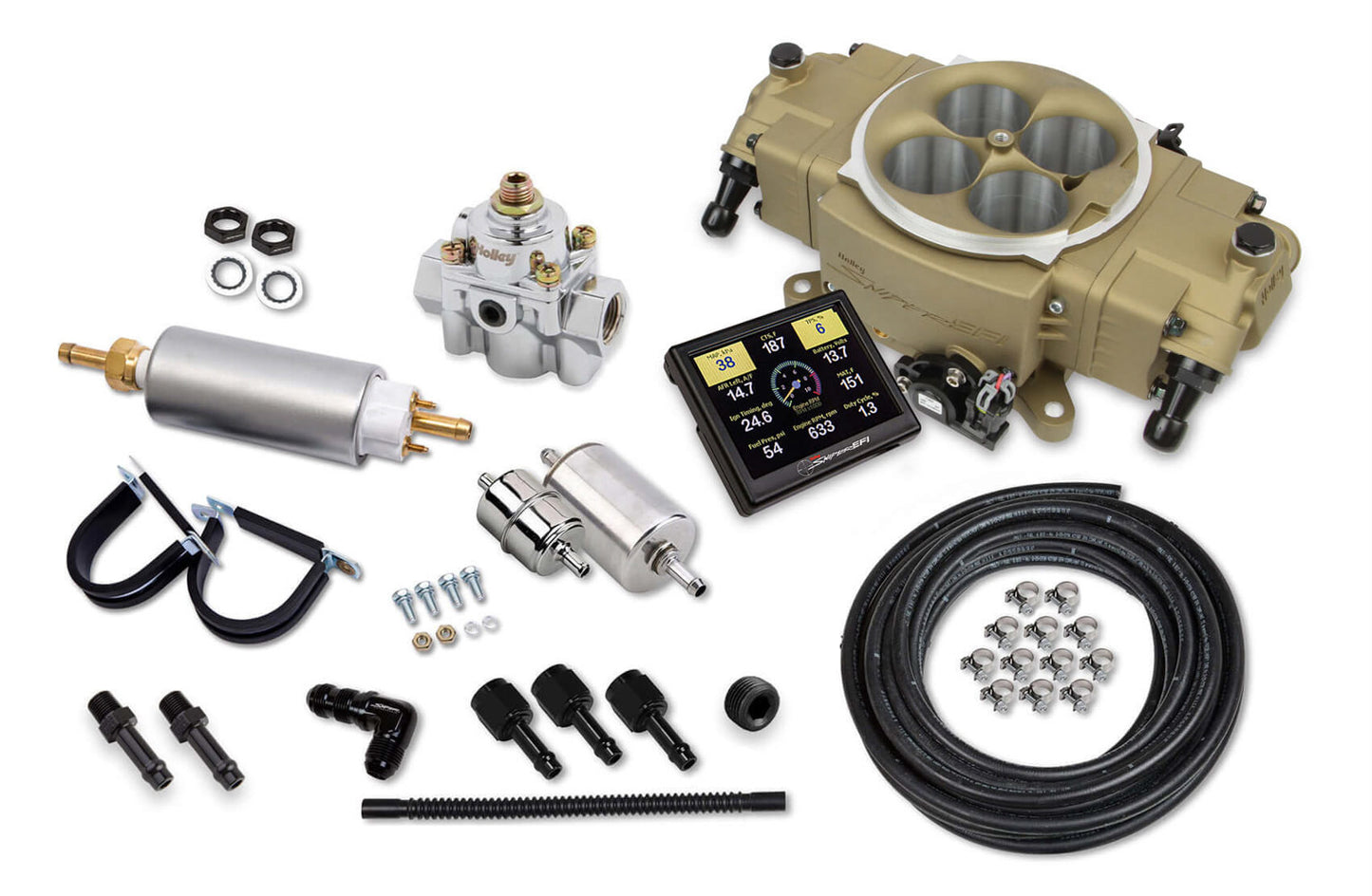 Stealth EFI 4150 Master Kit - Gold Finish - 550-872K - 616 Auto Parts