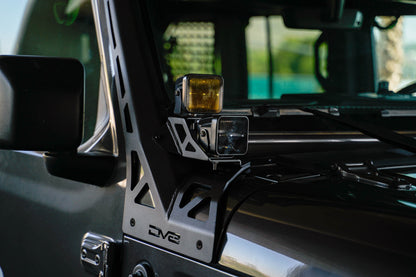 Jeep Wrangler JL & Gladiator JT A-Pillar Dual Light Pod Mounts - 616 Auto Parts