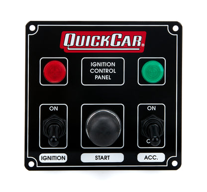 Ignition Panel Black w/ 1 Acc. & Lights - 616 Auto Parts