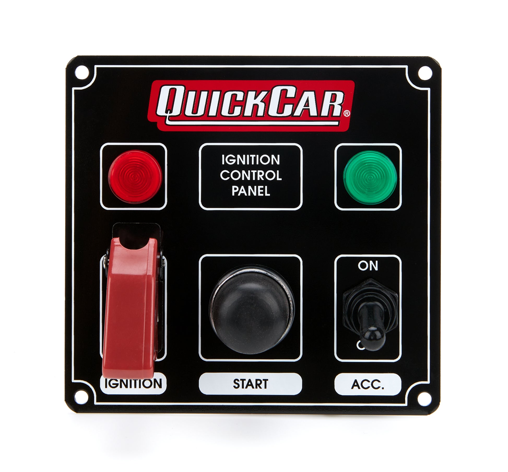 Ignition Panel Black w/ 2 Acc. & Lights - 616 Auto Parts