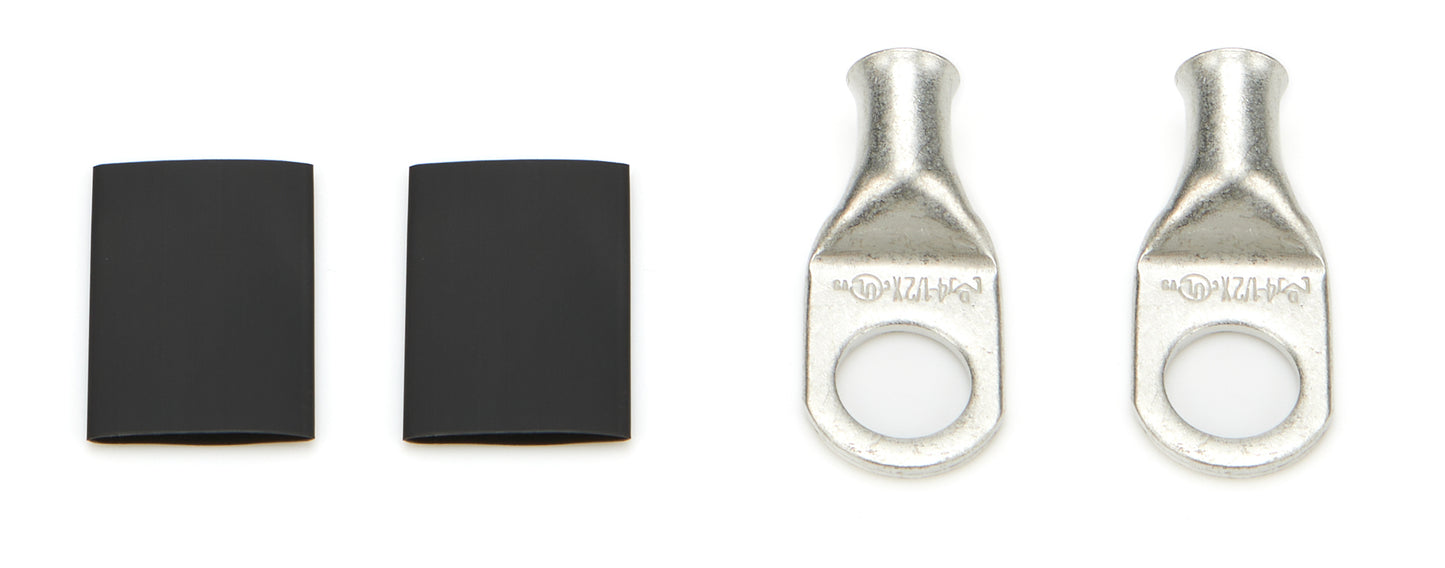 Power Ring 4 AWG 1/2in Hole Pair w/Heat Shrink - 616 Auto Parts