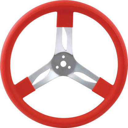 17in Steering Wheel Alum Red - 616 Auto Parts