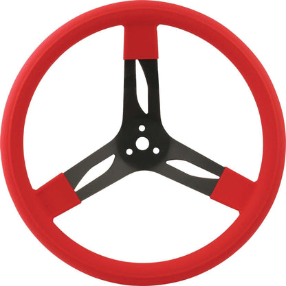 15in Steering Wheel Stl Red - 616 Auto Parts