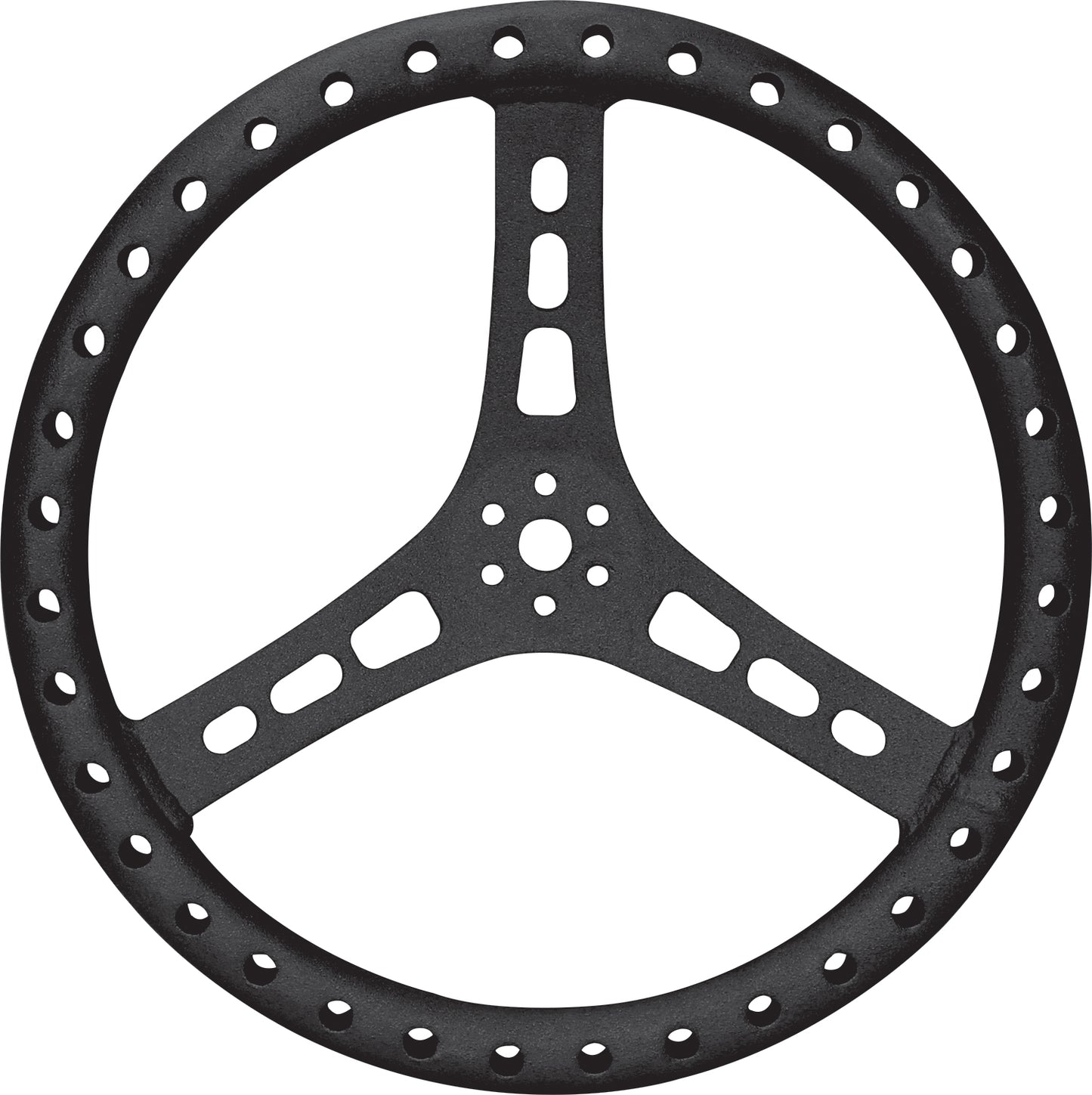15in Steering Wheel L/W Aluminum Black - 616 Auto Parts