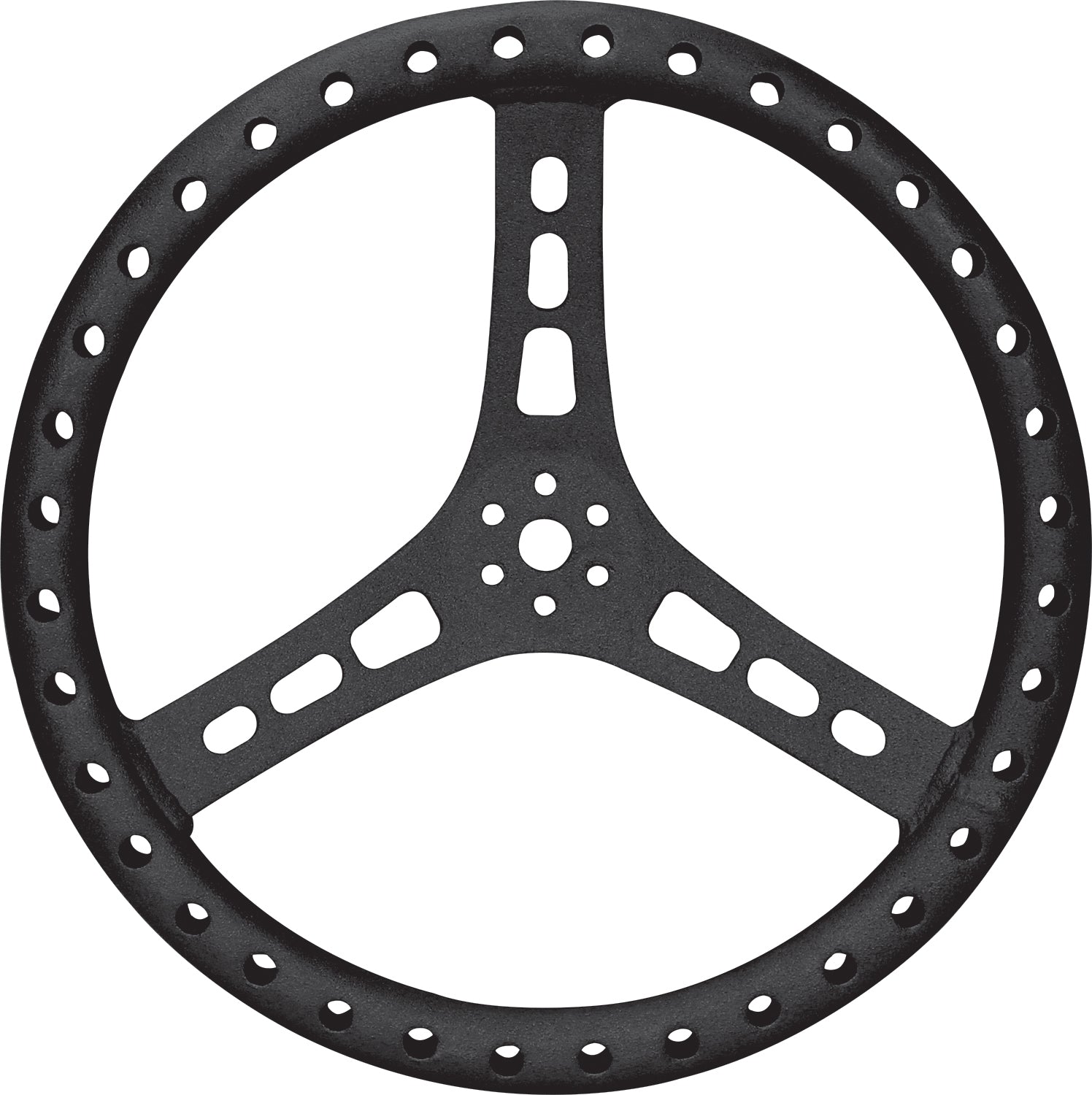 15in Steering Wheel L/W Aluminum Black - 616 Auto Parts