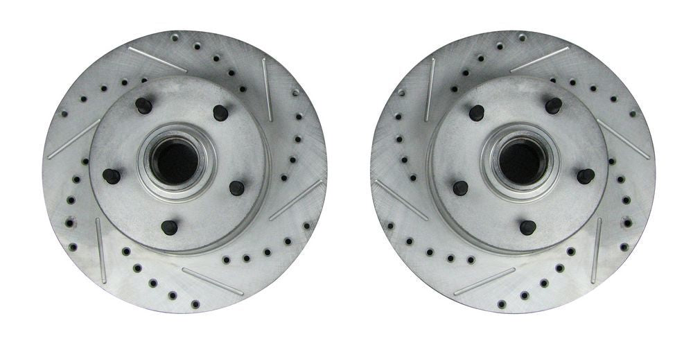Front Rotor Drilled & S lotted Zinc Washed Pr. - BR02ZDC - 616 Auto Parts