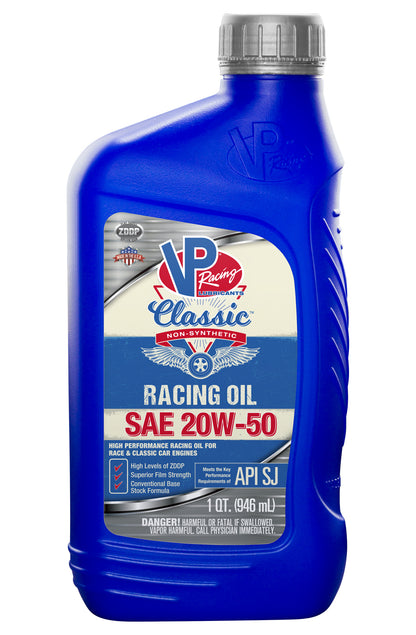 VP SAE 20W-50 Classic Non Syn Racing Oil Qt 2691 - 616 Auto Parts