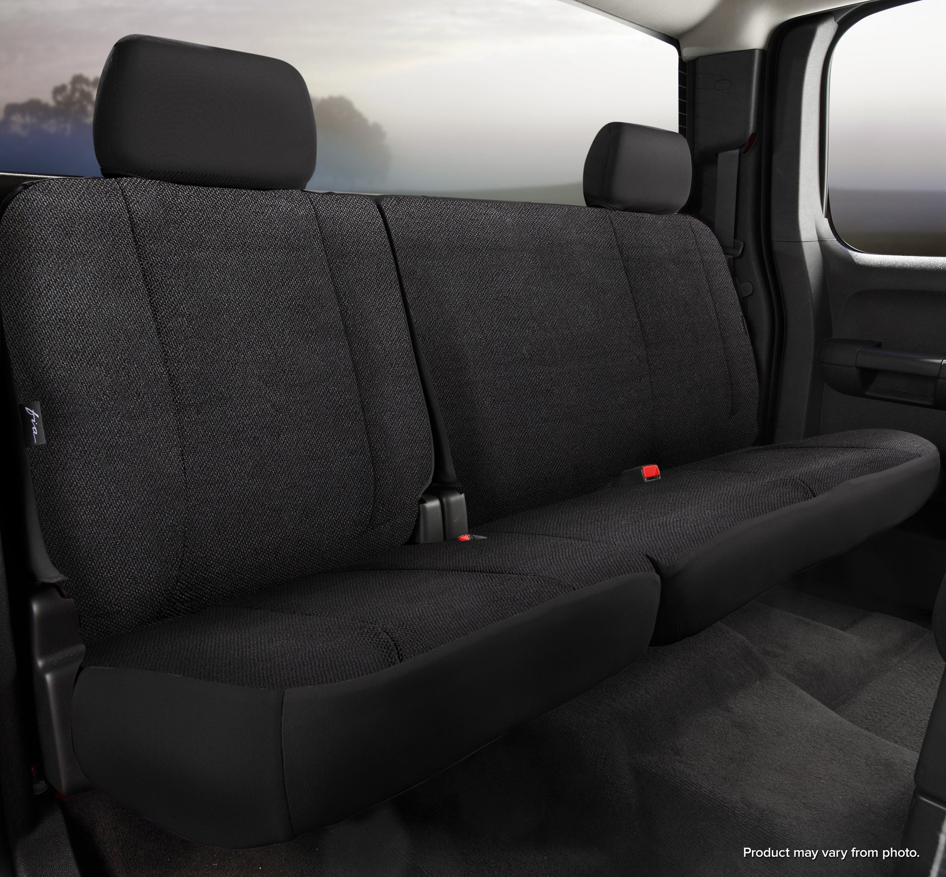 TR40 Series - Wrangler Saddleblanket Custom Fit Rear Seat Cover - Solid Black - 616 Auto Parts