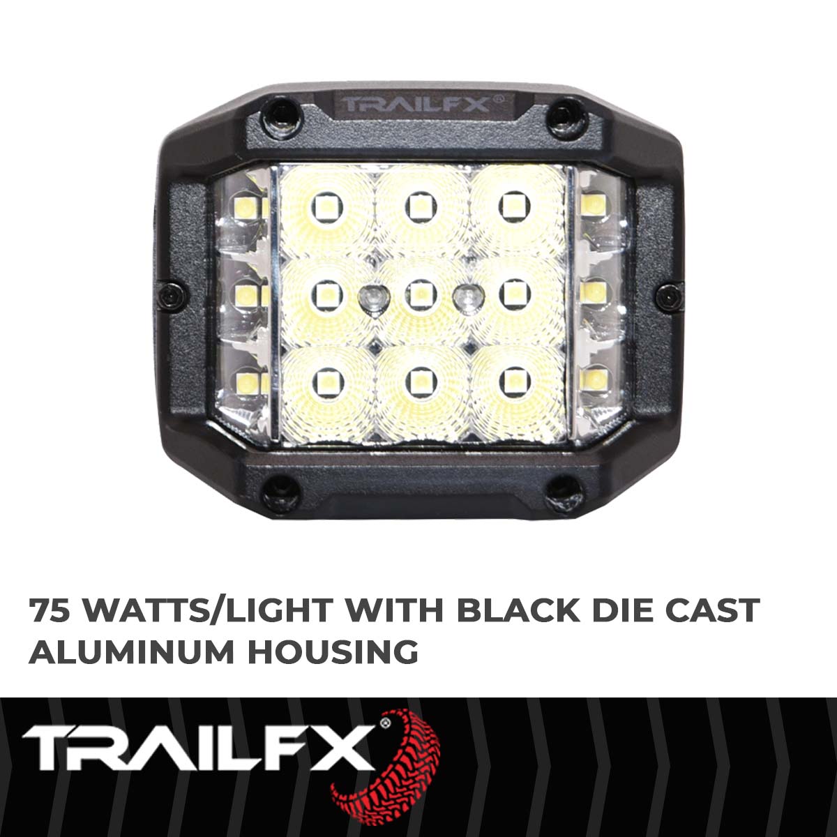 60 Degree Spot/ 140 Degree Flood Beam Combination PODSIDEF - 616 Auto Parts