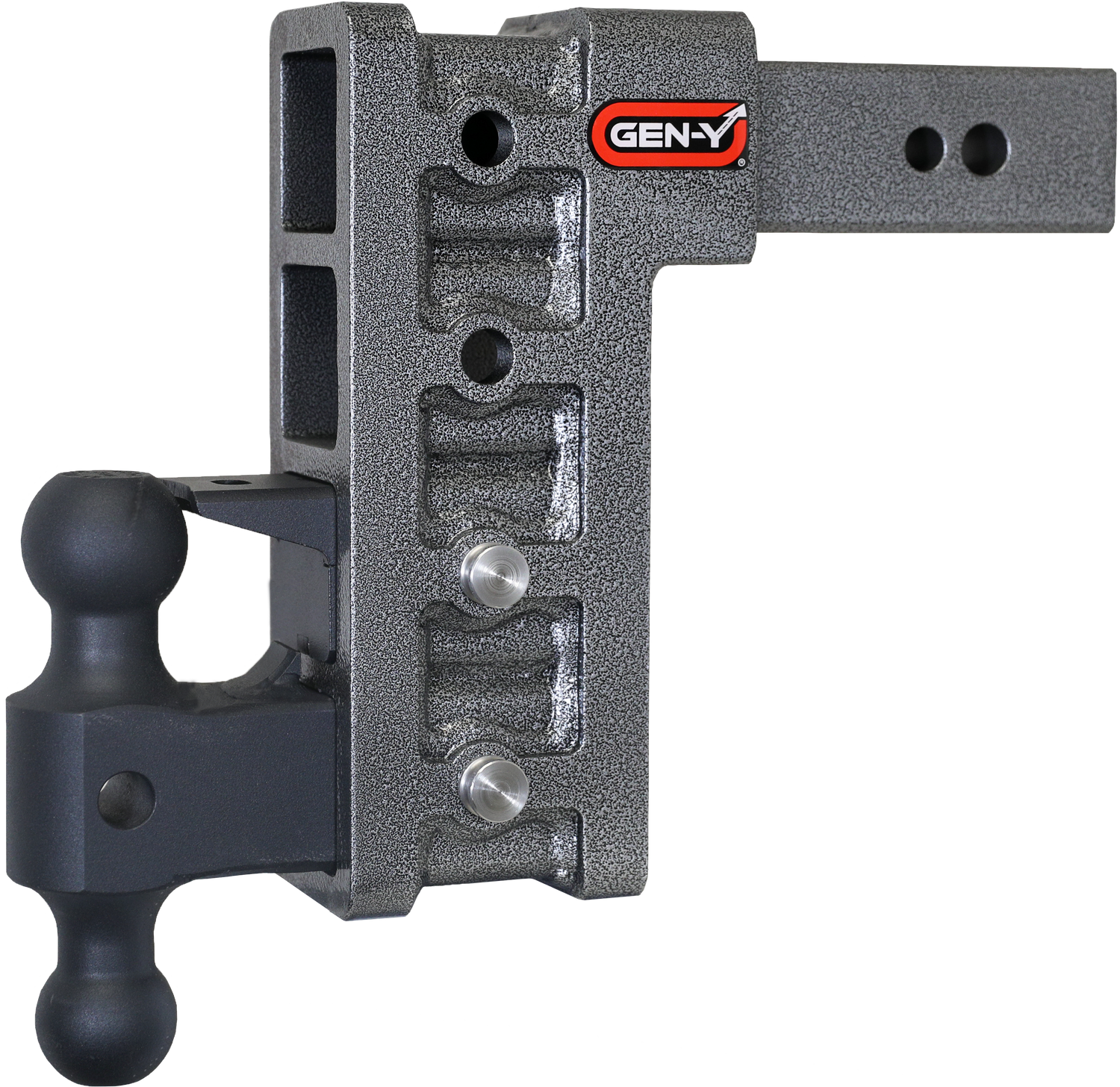 MEGA-DUTY 2.5" Shank 9" Drop 3.5K TW 32K Hitch with Dual-Ball & Pintle Lock GH-1624 - 616 Auto Parts