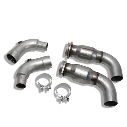 2006-2024 Dodge 6.1L 6.2L 6.4L CHALL CHARG HELLCAT SHORT MID PIPE W/Cats 16481 - 616 Auto Parts