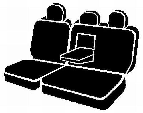 TR40 Series - Wrangler Saddleblanket Custom Fit Rear Seat Cover - Solid Black - 616 Auto Parts