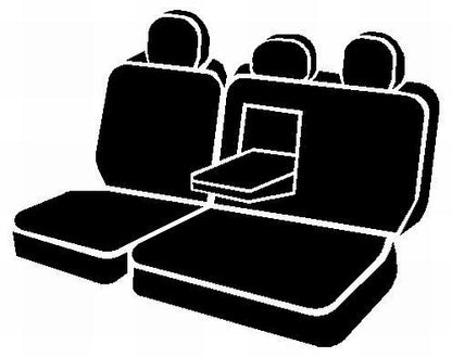 TR40 Series - Wrangler Saddleblanket Custom Fit Rear Seat Cover - Solid Black - 616 Auto Parts