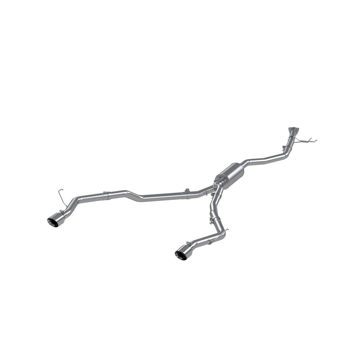 2.5in. Cat-Back. Dual Split Rear Exit. T304 Stainless Steel. S5901304 - 616 Auto Parts