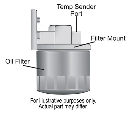 Single Ports Up 3/8" NPT Remote Filter Mount Kit with 3/4"-16 Filter Threads 13005 - 616 Auto Parts