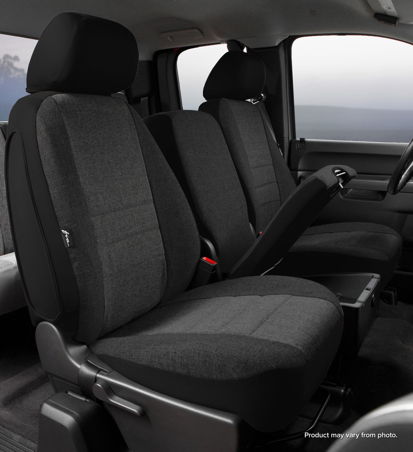 OE30 Series - Oe Tweed Custom Fit Front Seat Cover- Charcoal - 616 Auto Parts