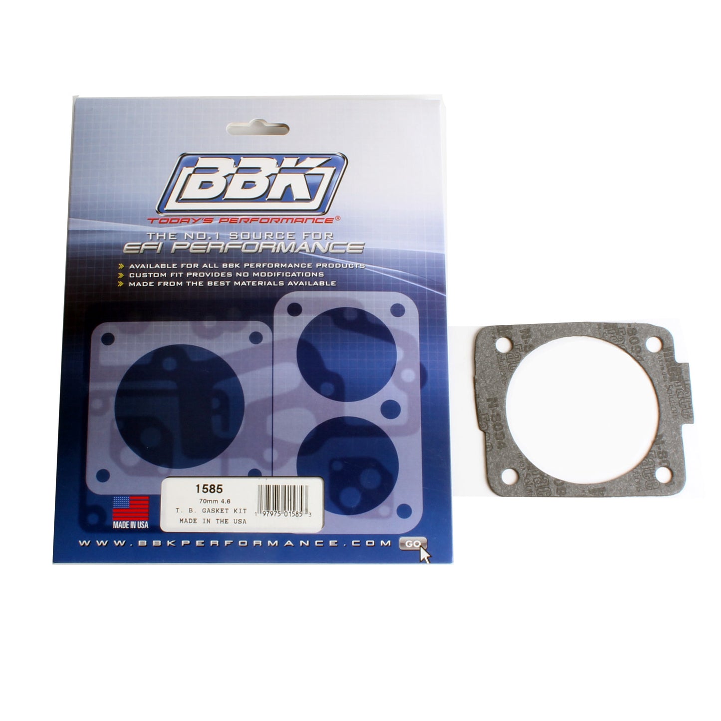 THROTTLE BODY GASKET KIT - FORD 4.6L 70/75MM FOR #1700 or1703 1585 - 616 Auto Parts