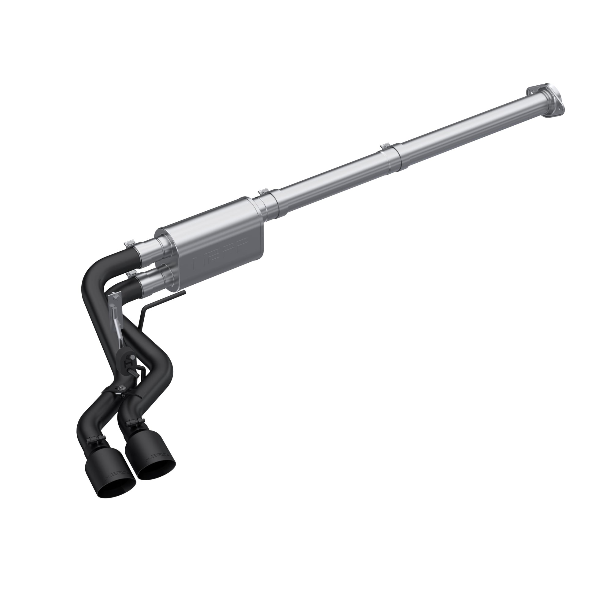 3in. Cat-Back. 2.5in. Dual Pre-Axle. BLK S5217BLK - 616 Auto Parts