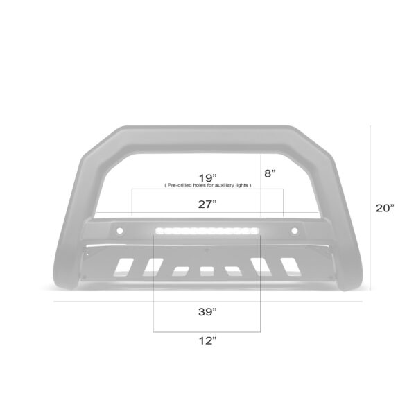 Armordillo 2019-2022 Ford Ranger AR-T Bull Bar w/Parking Sensor - Matte Black